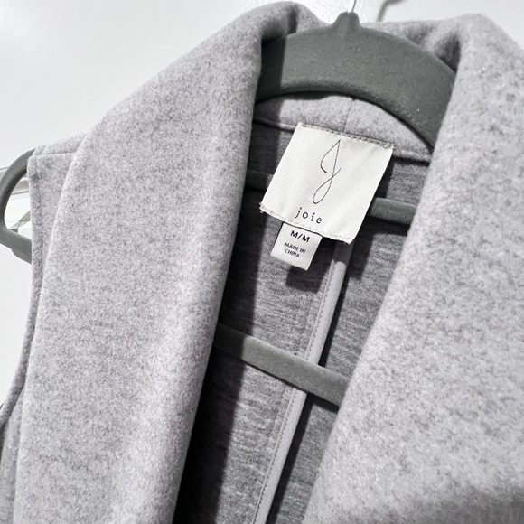 Long duster vest cardigan sleeveless with pockets overcoat - Picture 2 of 5